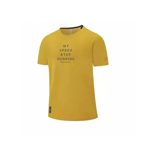 XTEP Бег T-Shirt Мужская Имбирный Earth Желтый