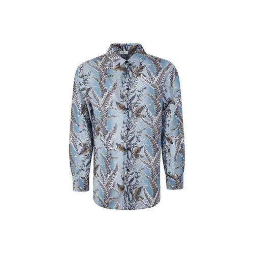 ETRO Мужские Синие Рубашки