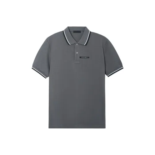 PRADA Gray Мужская Поло