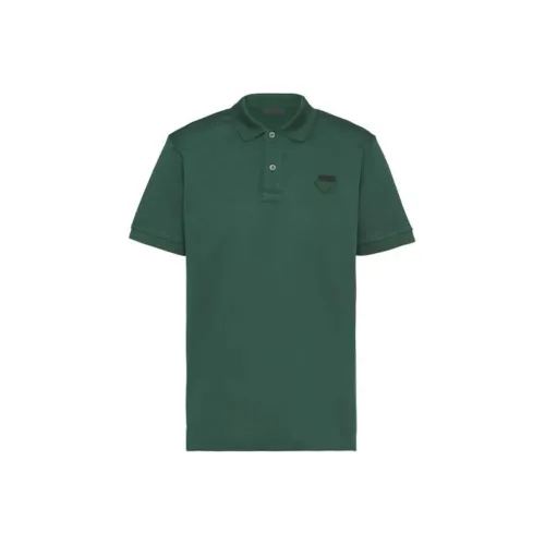 PRADA Зеленая Мужская Поло