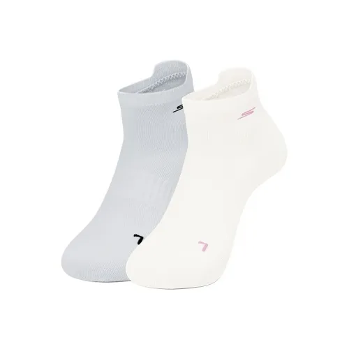 Skechers Comfort Sports Series 2 упаковки Белый/Ледниковый Серый 05U9 Женские носки