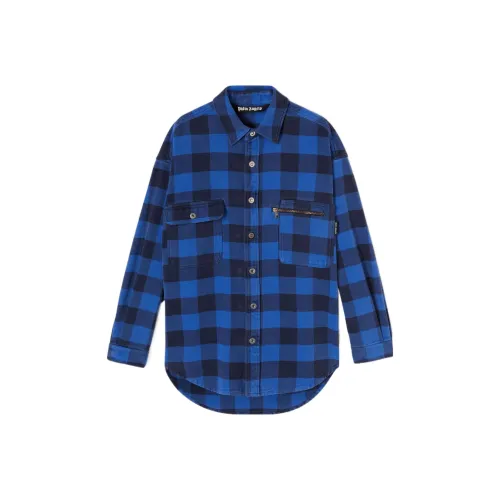 PALM ANGELS Мужские Синие Рубашки