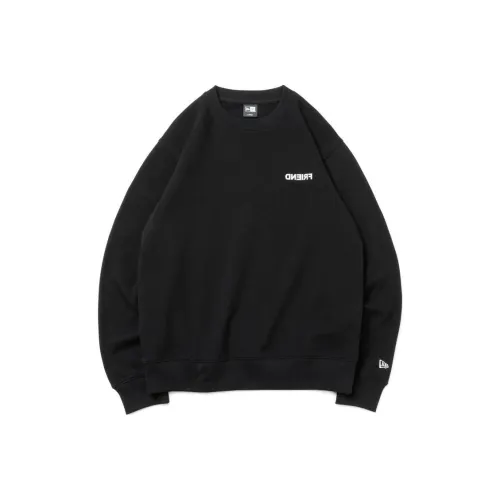 New Era Черный CREW SWEAT Свитшот с круглым вырезом Унисекс Черный