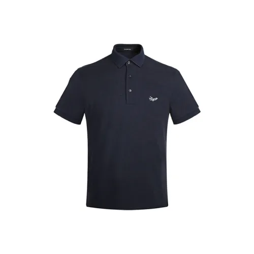 Ermenegildo Zegna Мужская поло морской синего цвета