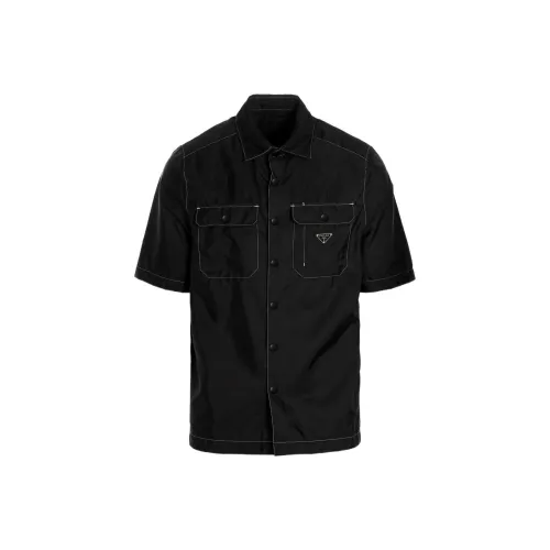 PRADA Мужские Черные Рубашки