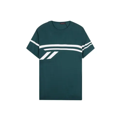 CAIZI Серый Синий Мужская T-Рубашка