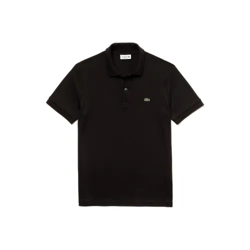 LACOSTE Collaboration Мужская Поло Рубашка Черного Цвета