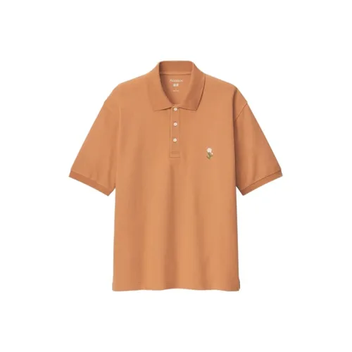 UNIQLO Мужская поло апельсинового цвета
