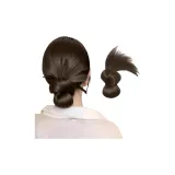 Раскованный элегантный низкий пучок [Холодный коричневый]