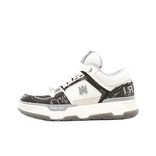 AMIRI MA 1 Low Топ Скейтборд Кроссовки Мужские Черный Белый