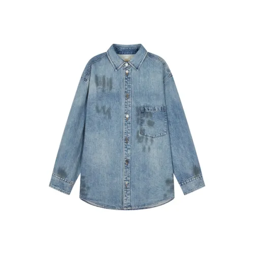 CROQUIS 992 Джинсовый Синий Мужская Рубашка