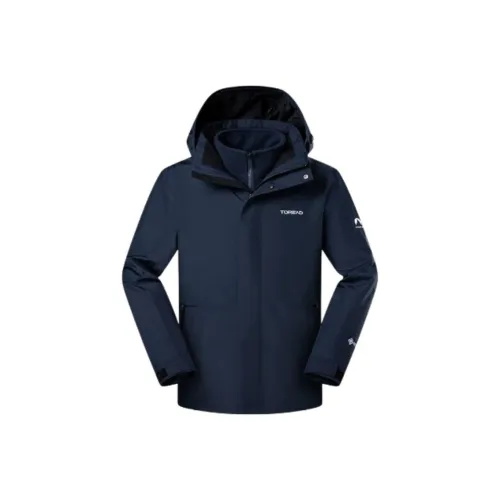 TOREAD Водонепроницаемый Ветрозащитный Дышащий And Теплоизоляционный Ветровка Мужской Синий Каменный Черный