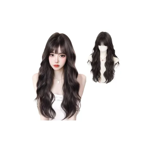 TIANKONGSHU Атмосфера Водная рябь Длинные кудрявые волосы Полная парик для головы