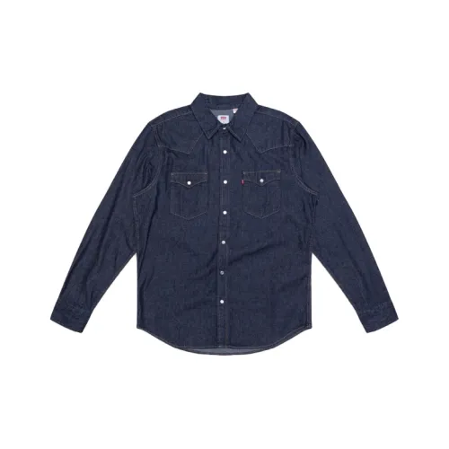 Levis Blue Men's Shirts Левис Синие Мужские Рубашки