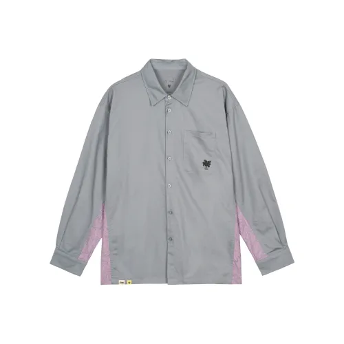 LINING Скейтборд Рубашка Мужская Серого цвета