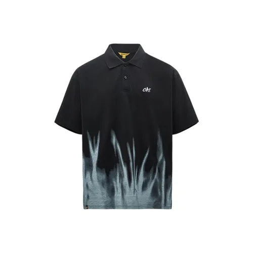 Кошка Черный Унисекс Поло