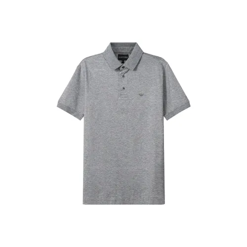 EMPORIO ARMANI Поло Мужское Серого цвета
