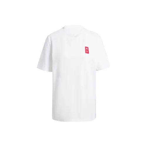 Adidas Велоспорт Белый Унисекс Футболки