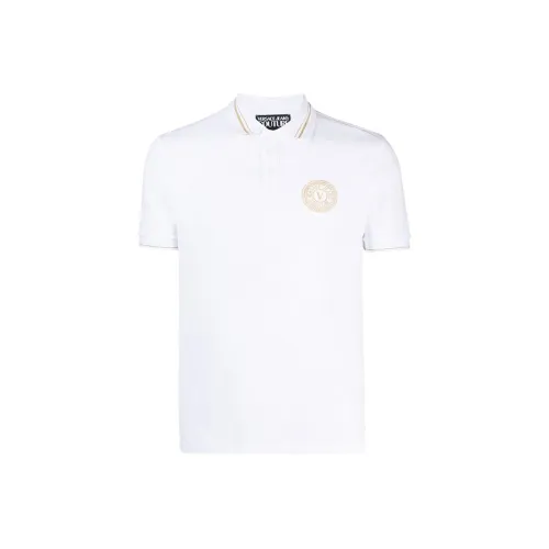 VERSACE JEANS COUTURE Белая Мужская Рубашка Поло