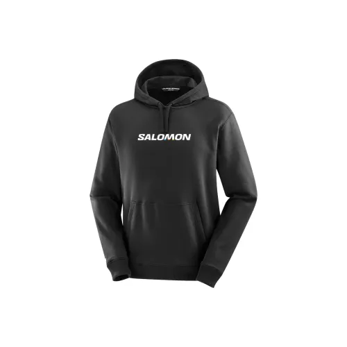 SALOMON Логотип Performance Толстовка Мужская Темно-черная
