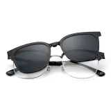 88601 B2 Основная рамка: Никель белый/черный, линзы: черные