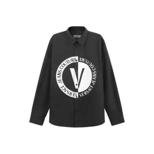 VERSACE JEANS COUTURE FW23 Рубашка Мужская Черная