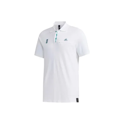 Adidas Белый Мужской Поло