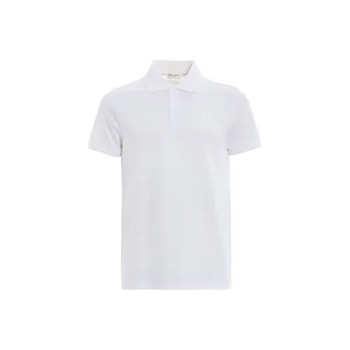 SAINT LAURENT Поло Мужское Белое