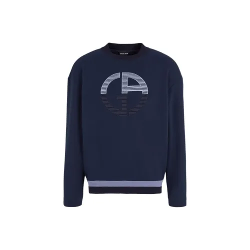 EMPORIO ARMANI Толстовка Мужская Ночной Синий