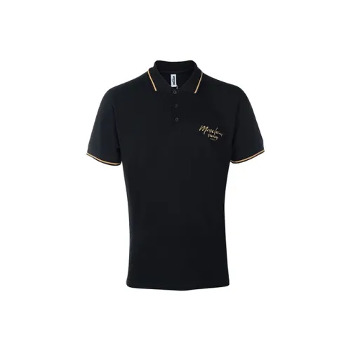 MOSCHINO Мужская поло рубашка черного цвета