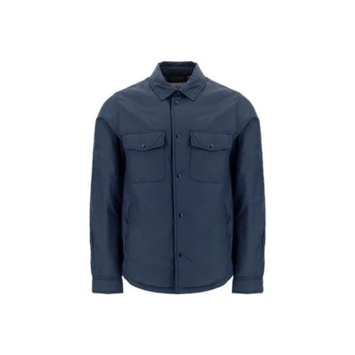 WOOLRICH Мужские рубашки синие