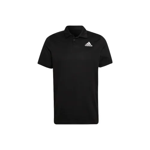 Adidas Мужское Поло Черное