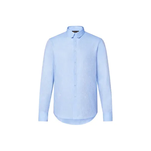 LOUIS VUITTON SS22 Рубашка Мужская Синяя