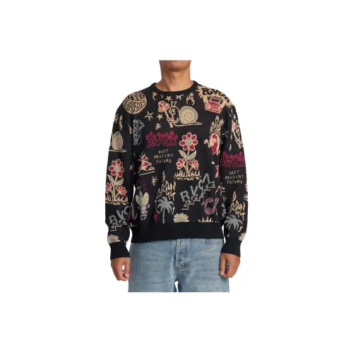 RVCA Мужские черные свитшоты