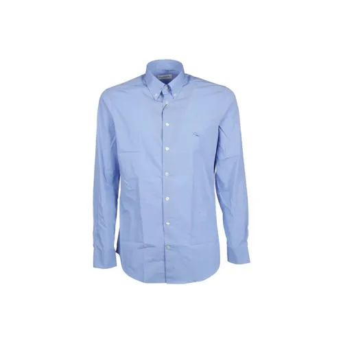 ETRO Мужские Синие Рубашки