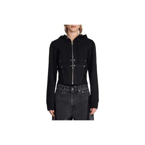 DION LEE SS24 Рабочий стиль CORSET Толстовка HOODIE Унисекс Черный