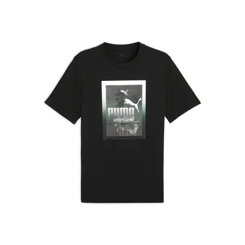 PUMA Basic GRAPHICS T-Shirt Мужской Черный 01