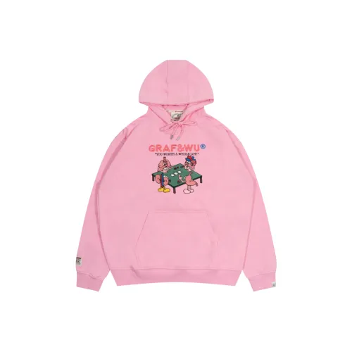 GRAF Розовый Внутренний Орган Карта Удачи и Процветания Толстовка Мужской Толстовки