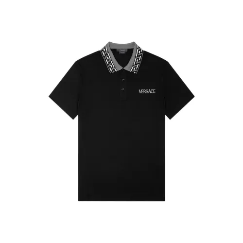 VERSACE Мужская черная поло
