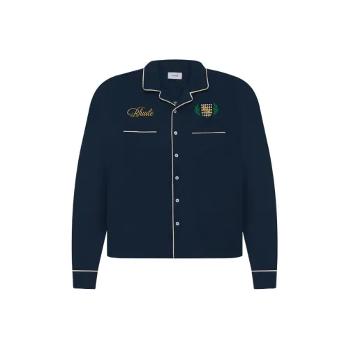 RHUDE Мужские Синие Рубашки