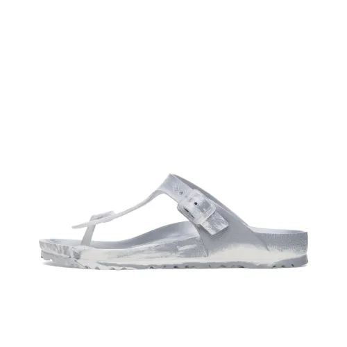 Birkenstock Gizeh EVA Quick Dry Flip Flops Unisex Silver Regular Loose Fit
