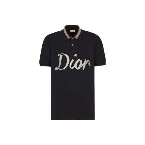 DIOR Quarterly New Products Черное Мужское Поло