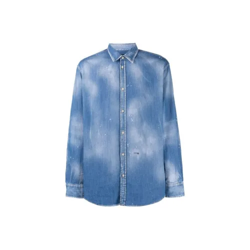 DSQUARED 2 Blue Мужские Рубашки
