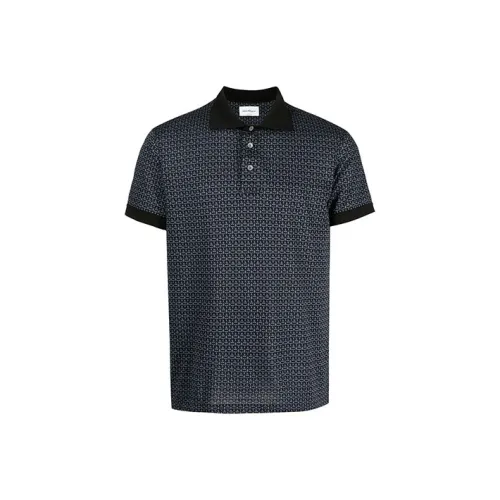 Ferragamo Поло Мужское Темно-синий