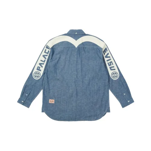 Дворцово-синие унисекс рубашки