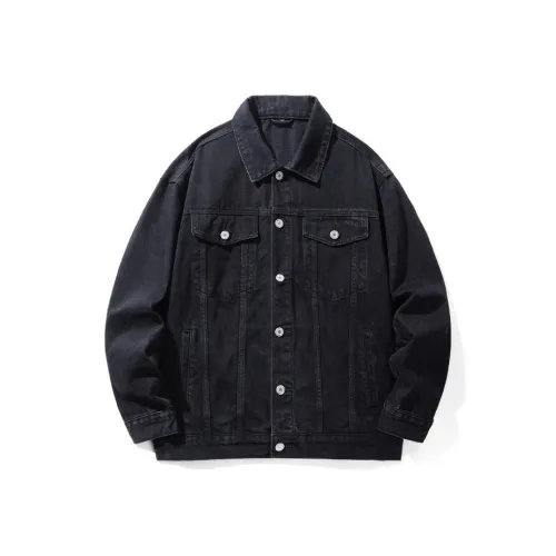 DABAISHA Denim Jacket Men's Black