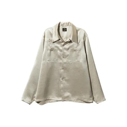 Needles Белая Унисекс Рубашка