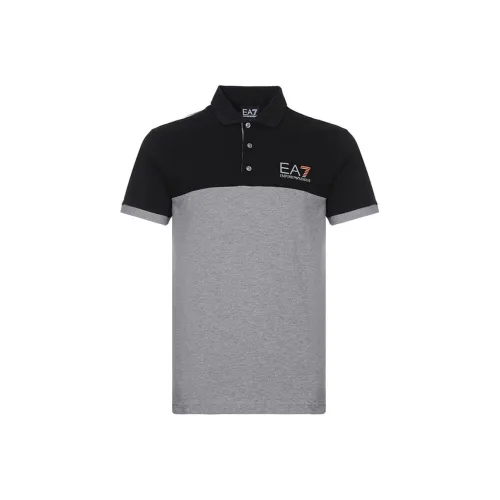 EMPORIO ARMANI Черный Серый Цвет Мужская Поло