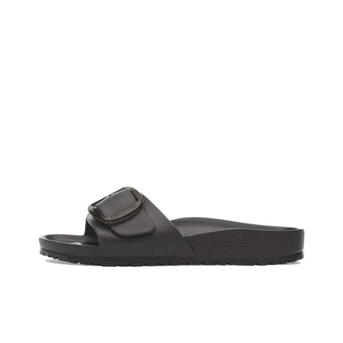 Birkenstock Madrid Big Buckle EVA Устойчивые к истиранию Слипоны Женские Черные