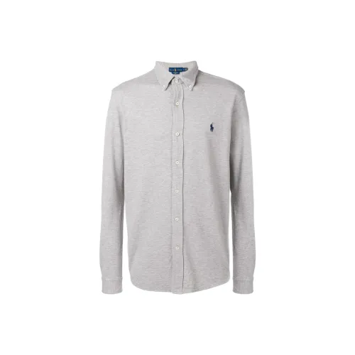 Polo Ralph Lauren Рубашка Мужская Серого цвета